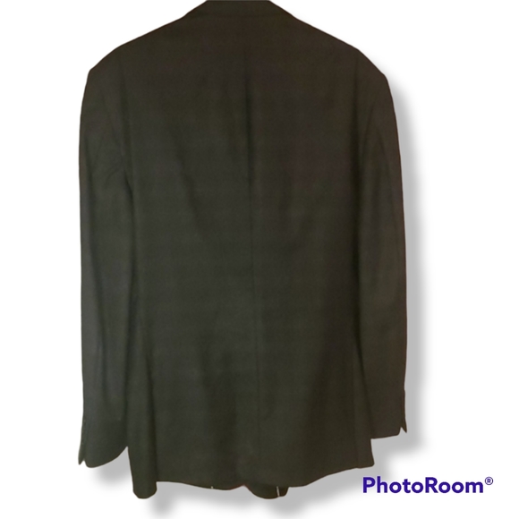 Austin Reed Gray Windowpane Wool Blazer - Picture 11 of 12